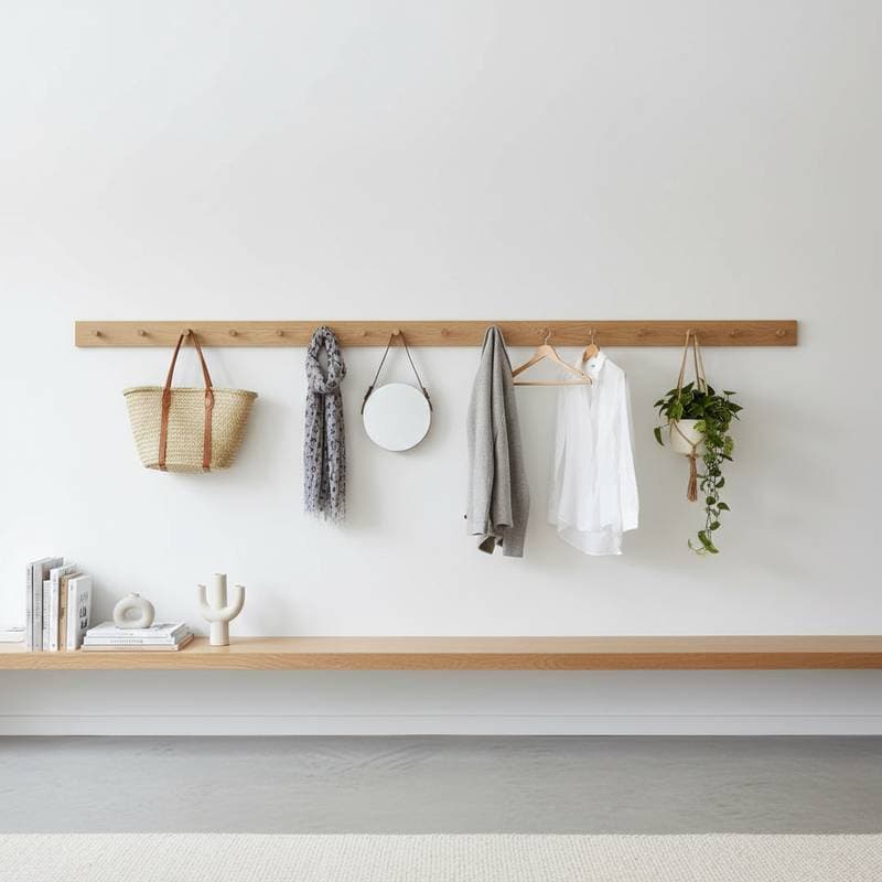 Featured image for Shaker Peg Rails Turn Vertical Space Into Active Storage