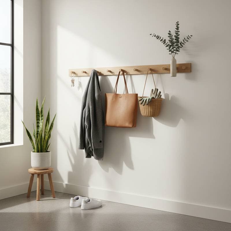 Featured image for Shaker Peg Rails Replace Hooks and Shelves for $25