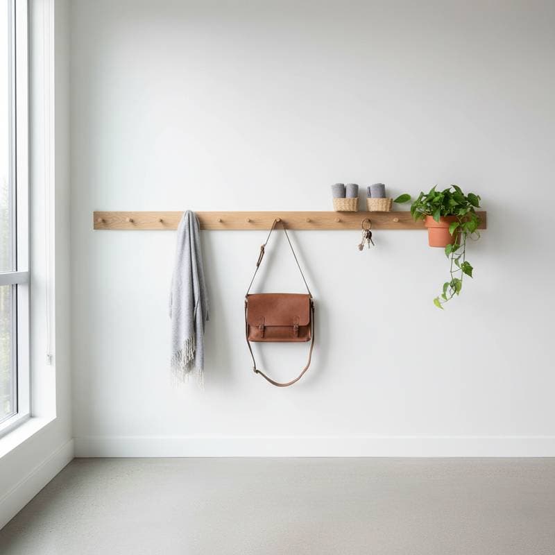 Featured image for Shaker Peg Rails Turn Walls Into Minimalist Storage