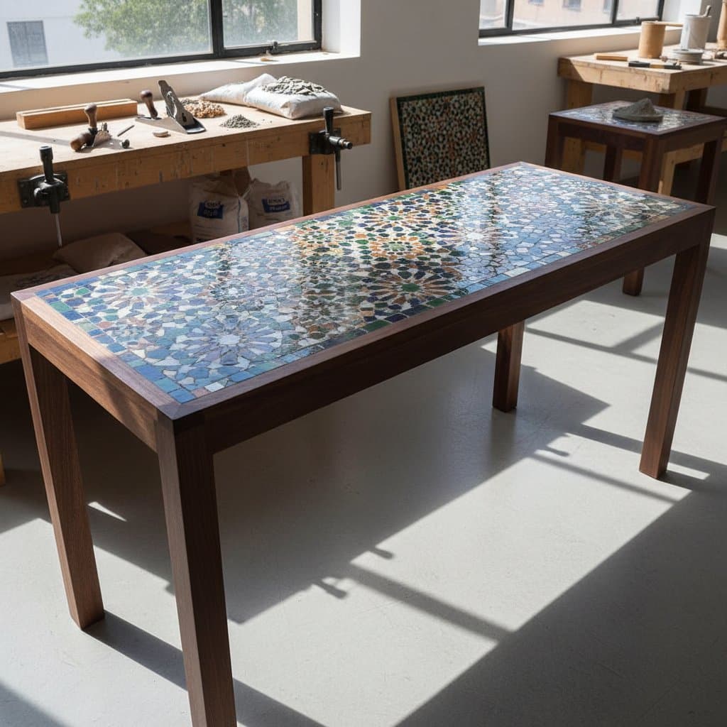 Featured image for Moroccan Zellige Tiles Transform Plain Wood Into Art