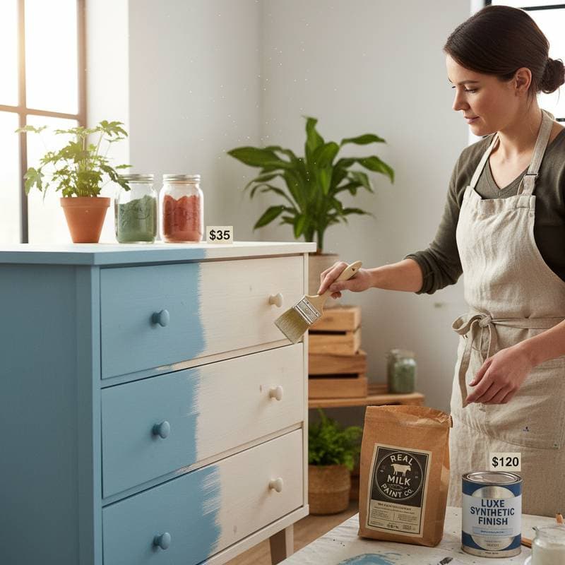 Featured image for Why Milk Paint Costs $35 While Synthetics Hit $120