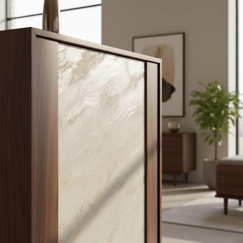 Featured image for Venetian Plaster Brings Mineral Depth to Wood Surfaces