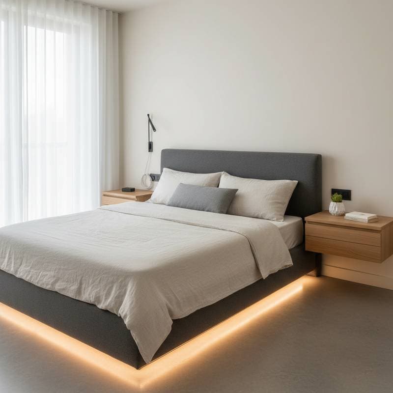 Featured image for Why Floating Nightstands Make Small Bedrooms Feel Bigger