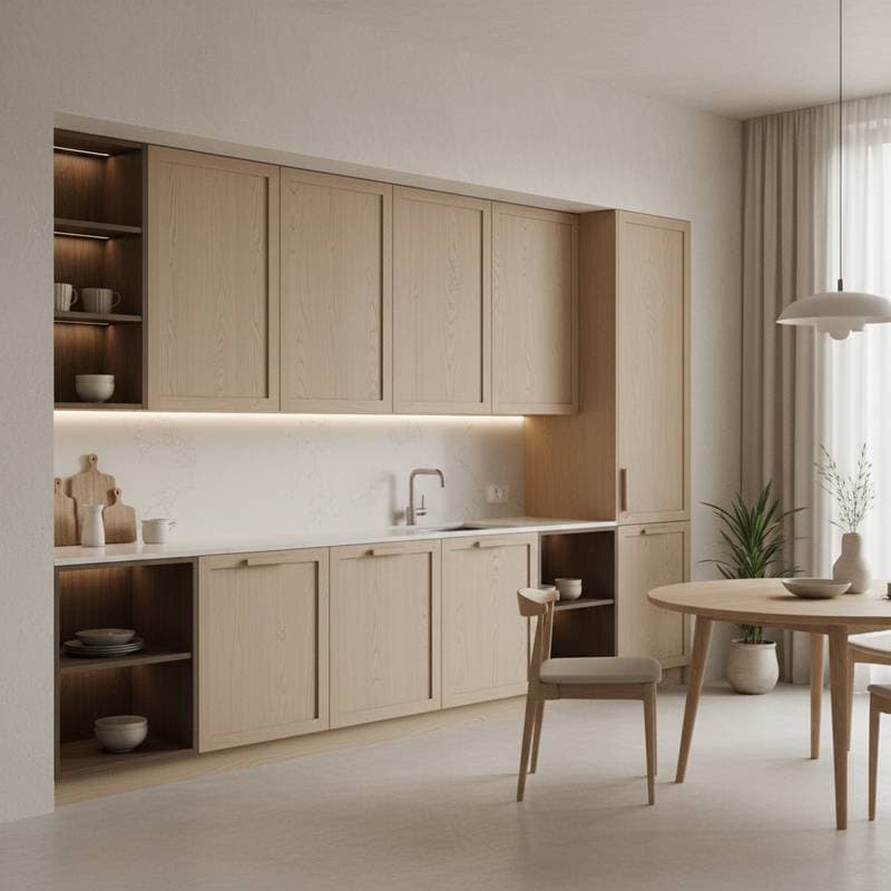 Featured image for Japandi Shaker Fusion Redefines Minimalist Cabinets