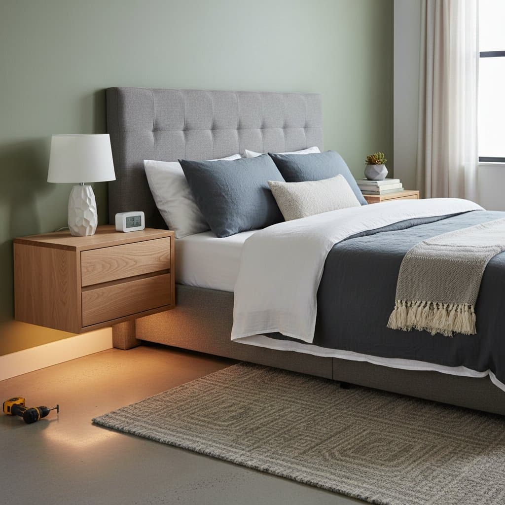 Featured image for Reclaim Two Square Feet Per Side with Floating Nightstands