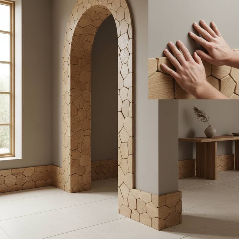 Featured image for Why Zellige-Inspired Wood Trim Beats Machine-Perfect Edges