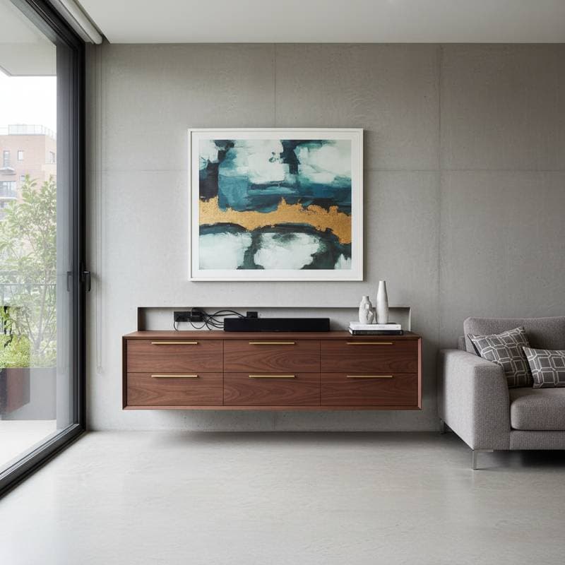 Featured image for Why Floating Credenzas Rule Wall Storage Now