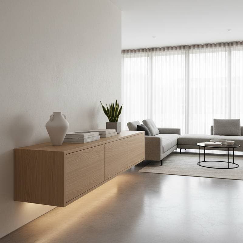 Featured image for Why Floating Credenzas Rule Modern Home Storage