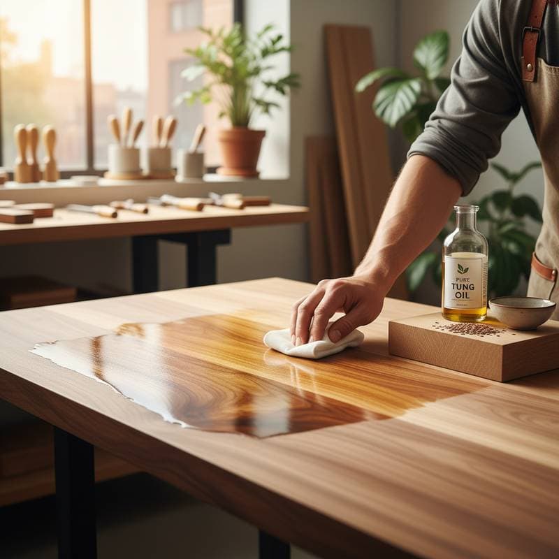 Featured image for Why Tung Oil Beats Polyurethane for Indoor Air Quality