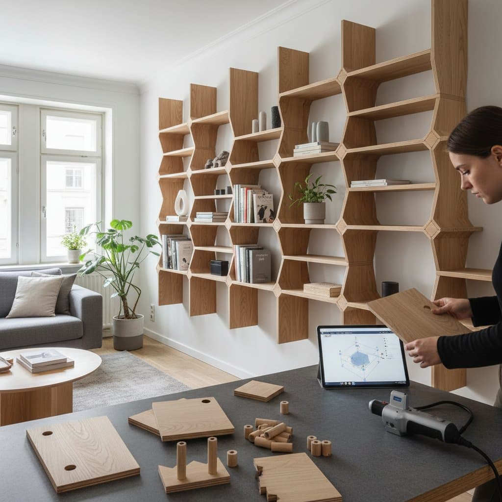 Featured image for Parametric Shelves Adapt as Your Space Changes