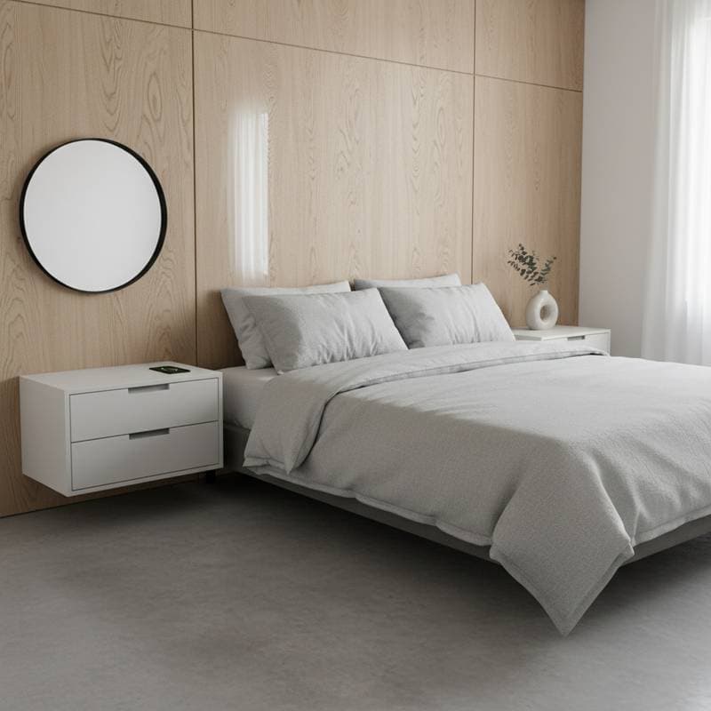 Featured image for Why Floating Nightstands Free Up 5 Square Feet