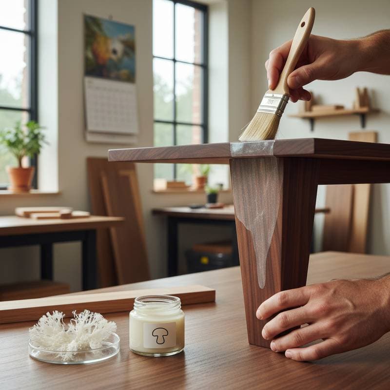 Featured image for Mycelium Finishes Cut Fumes While Matching Polyurethane