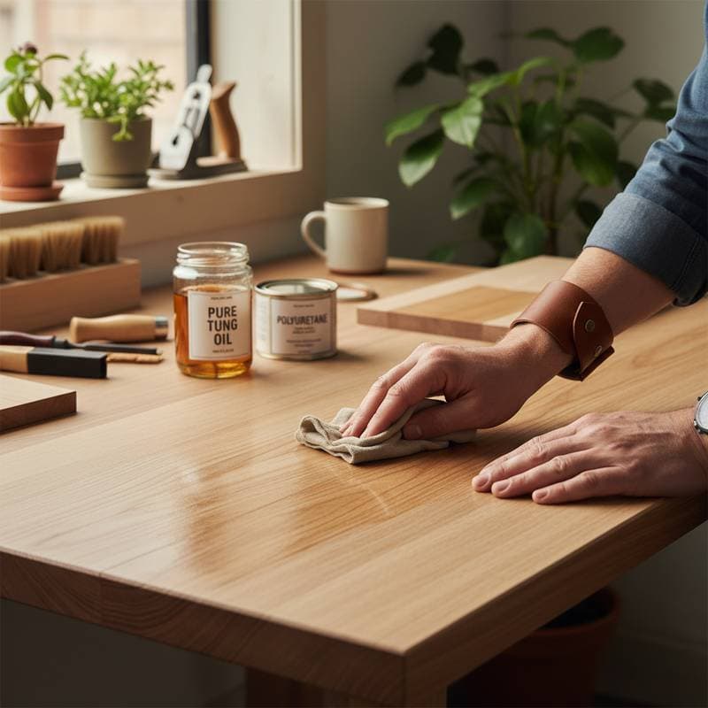 Featured image for Why DIYers Ditch Poly for Tung Oil in 2026