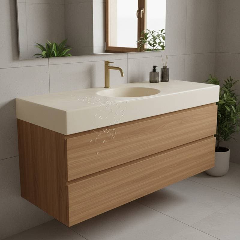 Featured image for Tadelakt Plaster Seals Wood Vanities Against Water