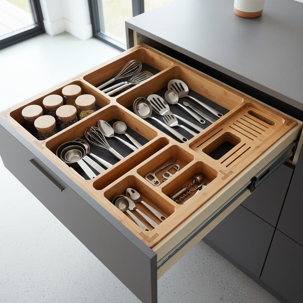 Featured image for CNC Inserts Transform Wasted Drawer Space Into Custom Storage
