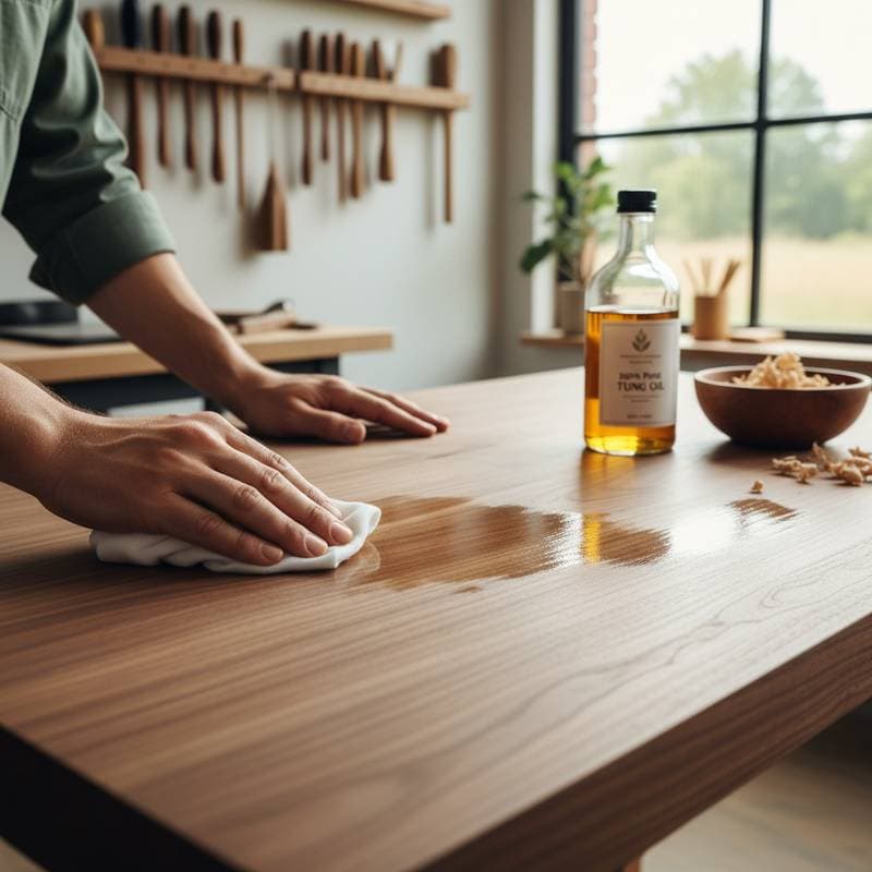Featured image for Tung Oil Soaks In Where Polyurethane Only Seals